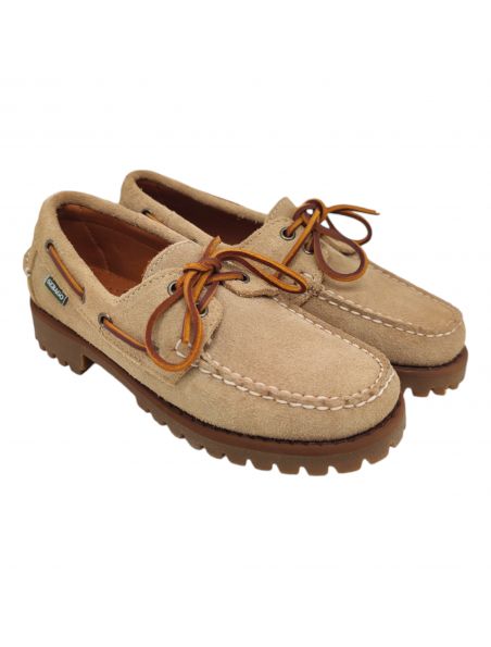SEBAGO Scarpe Ranger Suede Donna Beige Camel - Fabbrica Ski Sises Biella