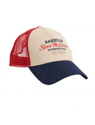 BARBMHA0478NY15 Trucker Steve McQueen Homme Navy/Red/Stone - Fabbrica Ski Sises Biella