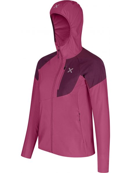 MONTURA Maglia Spitze Hooded Donna Baton Rouge/Vinaccia - Fabbrica Ski Sises Biella
