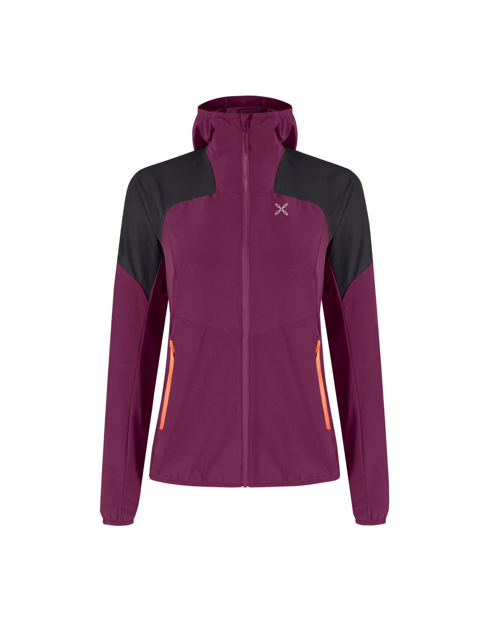MONTMJAR81W14354 Chaqueta Rise Hooded Mujer Vinaccia/Melon - Fabbrica Ski Sises Biella