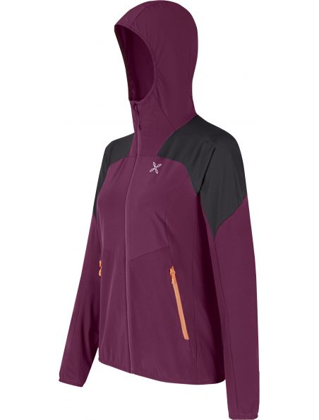 MONTMJAR81W14354 Chaqueta Rise Hooded Mujer Vinaccia/Melon - Fabbrica Ski Sises Biella